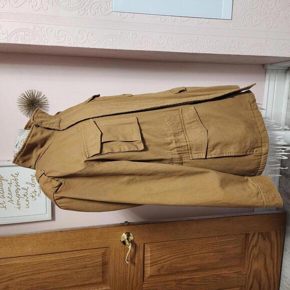 Flawless Bleecker & Broad Sherpa‎ Lined Military Jacket Utility brown XL - Picture 2 of 7